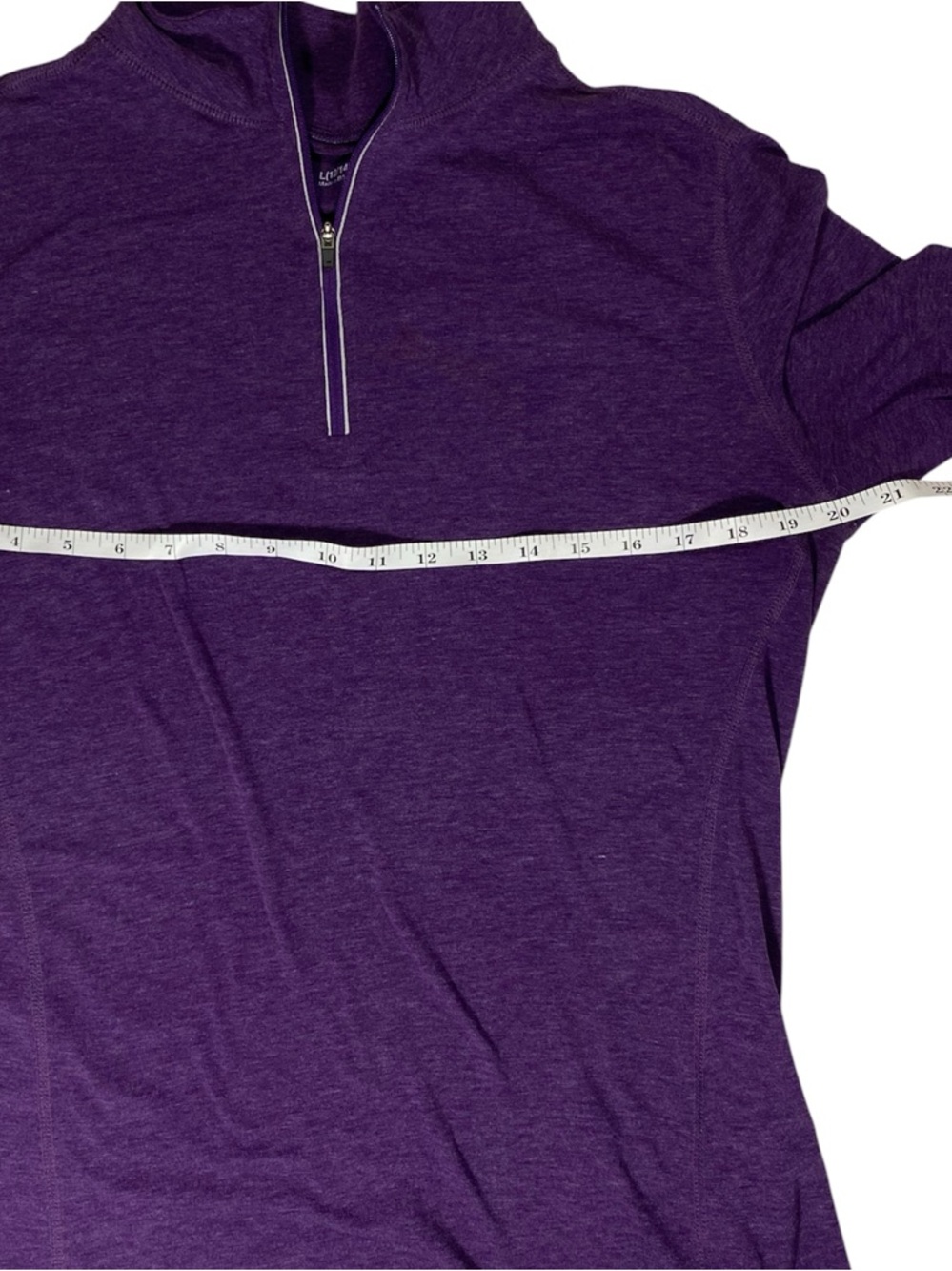 Carhartt Force Purple Quarter Zip Pullover Long Sleeve Athletic Top Size L 12/14 - Picture 7 of 12